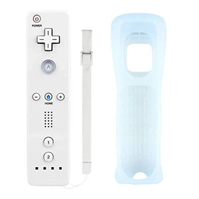 Immagine di Mribo telecomando wii, controller Wii con custodia in silicone e cinturino da polso, per Nvidia Shield, Nintendo U