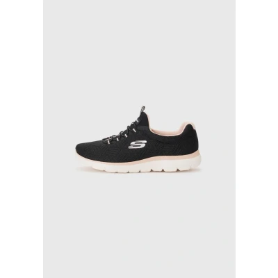Immagine di Skechers Summits Artistry Chic, Scarpe da Ginnastica Donna, Bordo in Rete Nera Rosa Chiaro, 35 EU