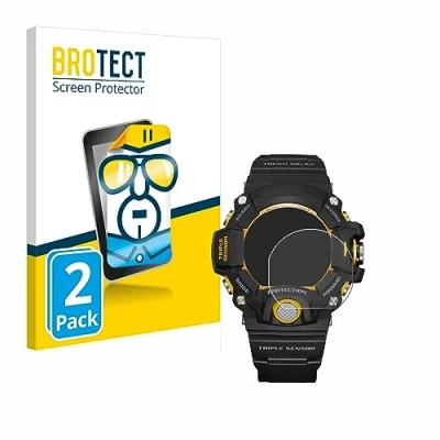 Immagine di brotect Pellicola Protettiva per Casio G Shock GW 9400Y 1 Protezione Schermo (2 Pezzi) [Trasparente, Anti Impronte]