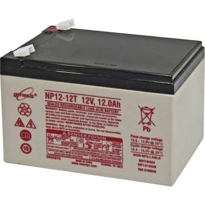 Immagine di EnerSys Genesis NP12 12 Batteria al Piombo V Ah AGM (L x A P) 151 100 98 mm Spina piatta 6,35 Esente da manutenzione, certificazione VDS,