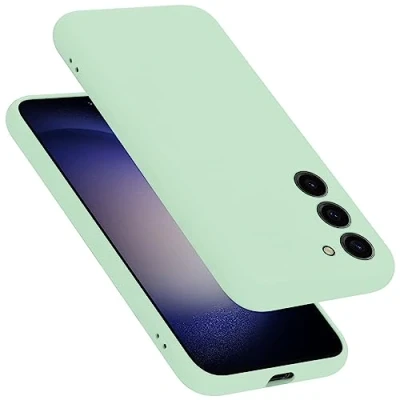 Immagine di Cadorabo Custodia compatibile con Samsung Galaxy S23 in LIQUID VERDE CHIARO Coperchio protettivo silicone TPU flessibile