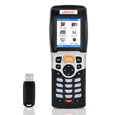 Immagine di JRHC Scanner per codici a barre 1D e da collezione, senza fili 2.4 G la scansione di raccolta inventario con schermo LCD 2,2 pollici