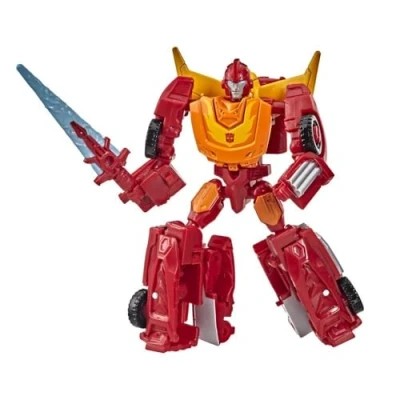 Immagine di TRANSFORMERS Toys Generations War for Cybertron: Kingdom Core Class WFC K43 Autobot Hot Rod Action Figure 8 e Up, multicolore F5679