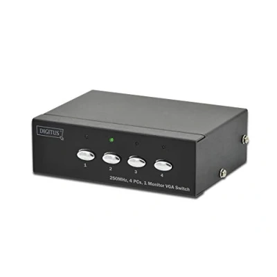 Immagine di Digitus DS 45100 1 4 Porte Switch VGA 1920 x 1080 Pixel