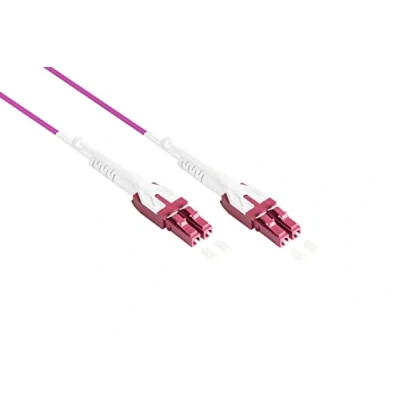 Immagine di Good Connections Cavo in fibra ottica OM4 Duplex maschio LC a UNIBOOT Multimode 50/125 1/10/40/100 Gigabit Ethernet 1 m