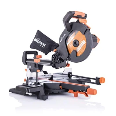 Immagine di Evolution Power Tools R255SMS+ Troncatrice Radiale Scorrevole Multi Materiale 255 mm con Pacchetto Plus, 230 V