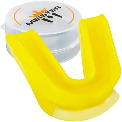 Immagine di Meister MMA Doppio Paradenti Modellabile con Custodia (Giallo)