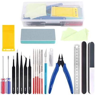 Immagine di Rustark 21Pcs Modeler Basic Tools Craft Set Hobby Building Kit for Gundam Car Model