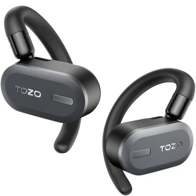Immagine di TOZO O2 Cuffie Wireless Leggere con Regolazione Multi Angolo, Auricolari Bluetooth True 5.3 Design Open Ear per un Comfort Duraturo, Chiamate Cristalline Guida e Riunioni