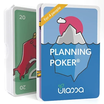 Immagine di Ulassa agile Planning poker Cards per la pianificazione 4 persone (1 set) Set di carte da Scrum una stima efficiente degli sforzi nel team Versione