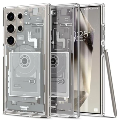 Immagine di Spigen Cover Compatibile con Samsung Galaxy S24 Ultra, Ultra Hybrid ZeroOne White
