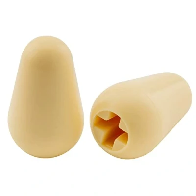 Immagine di Musiclily Pro Inch Size Thread Plastica Tip Selettore a 5 Vie Toggle Switch per Chitarra Elettrica, Crema (2 Pezzi)