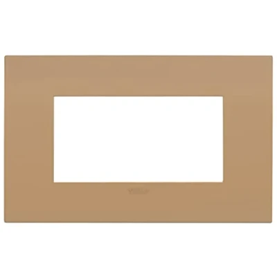 Immagine di Vimar 19954.33 Placca Arké fit 4 moduli, metallo, terra di siena