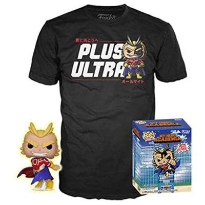 Immagine di POP &amp; TEE MY HERO ACADEMIA ALL MIGHT FUNKO + CAMISETA TALLA M UT 56664M