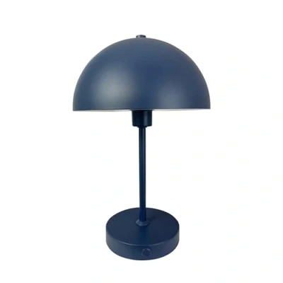 Immagine di Dyberg Larsen Stockholm Lampada da tavolo 2.0 Blu indaco scrivania ricaricabile comodino con 6 ore di durata della batteria lettura per interni ed esterni