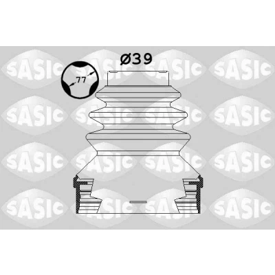 Immagine di SASIC 1900002 Soffietto sul lato del cambio CITROËN: C4 Coupe, Picasso 1, C5 I Hatchback, PEUGEOT: 307 SW, 407 SW