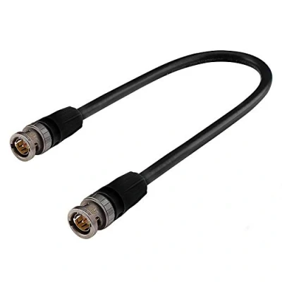 Immagine di Sommer Cable 1,5m 12G 6G SDI UHD BNC cavo video HD (HDTV) SC Vector 0.8/3.7 1x 0,80 mm² connettore NEUTRIK rearTWIST VTGX 0150 SW