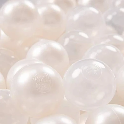 Immagine di KiddyMoon 100 Palline/7Cm Palline Morbide Colorate Per Piscina Bambini Fatto In EU, Perla/Trasparente