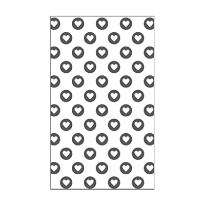 Immagine di Iris Ohyama Vaessen Mini Taschina per Embossing, Cuori, Aggiungere Texture e Dimensione a Pagine di Scrapbooking, Biglietti Altri Progetti Creativi con la Carta, Alluminio, 7,6 x 12,7 cm