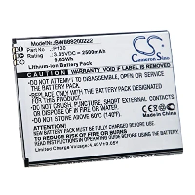 Immagine di vhbw batteria compatibile con Wiko P130, View Go smartphone cellulare (2500mAh, 3,85V, Li Ion)