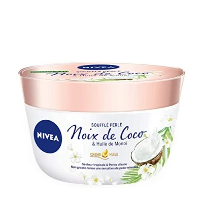 Immagine di Nivea Crema all’olio soffiato perlato con vasetto di noce cocco/olio Monoï 200 ml
