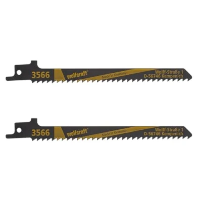 Immagine di 2 Lame di ricambio per seghe frontali Wolfcraft 3566000 lunghezza: 131 mm
