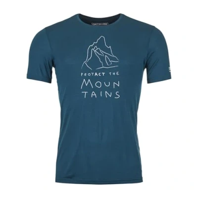 Immagine di ORTOVOX 84055 55901 150 Cool MTN Protector TS M Maglia Termica Petrol Blue Uomo XL