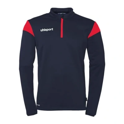 Immagine di uhlsport Squad 27 1/4 Zip Top Pullover Unisex, Marine/Rot,
