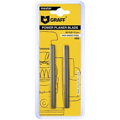 Immagine di GRAFF Lama a pialla, 82 mm, HSS reversibile per pialla elettrica (2 pezzi, 35)