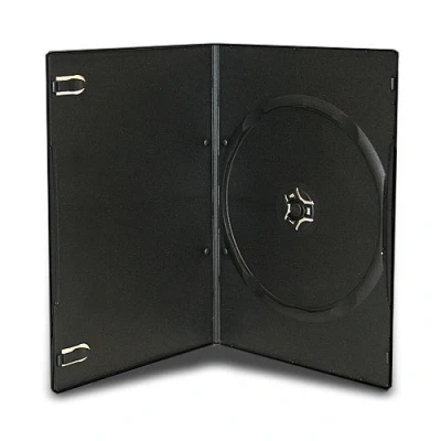 Immagine di Dragon Trading®, 100 custodie singole, colore nero, spessore 7 mm, per DVD, CD, Blu ray