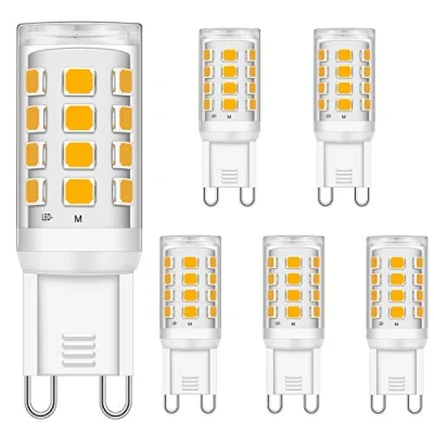 Immagine di LED G9 Lampadine 3W Bianco caldo 2700K equivalenti a 15W 20W 25W 28W 33W alogene Lampadine, 320LM, CRI&gt; 85, Presa Lampada, senza sfarfallio, non dimmerabile, CA 220 240 V, confezione da 5