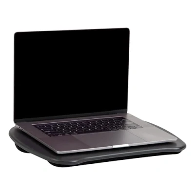 Immagine di Mind Reader LTADJUST BLK Lavagna portatile regolabile a 8 posizioni, con cuscinetti integrati, Plastica, Nero, 12.5 D x 17 W 3 H
