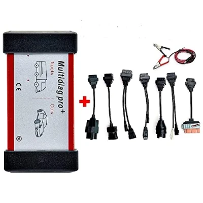 Immagine di Sannelchel Multidiag Pro + 2020 23 relè NEC Keygen per auto/camion ODB2 Bluetooth compatibile Scanner Autocoms Strumento OBD2 Interfaccia diagnostica auto con 8 cavi