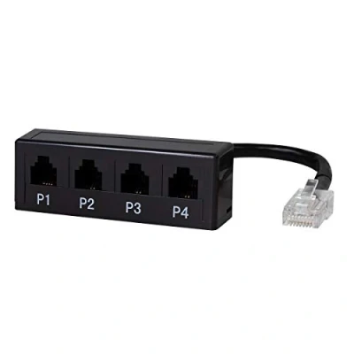 Immagine di 2direct GmbH Logilink 4 Porte splitter per adattatori modulari 1 * R45/4 Rj11,MP0036