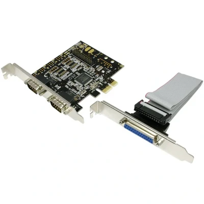 Immagine di LogiLink PC0033 Scheda a innesto seriale/parallela Parallela (IEEE 1284), Seriale (9 pin) PCIe
