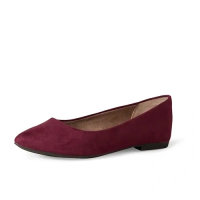 Immagine di Amazon Essentials Ballerine Basse a Punta Donna, Granata, 37.5 EU