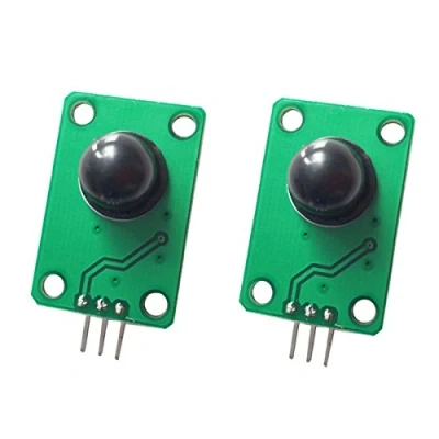 Immagine di DollaTek 2 PZ Rivelatore piroelettrico a infrarossi Corpo Umano Che rileva Il modulo sensore di Movimento PIR per Arduino MCU 011050 Lente Ottica Nera