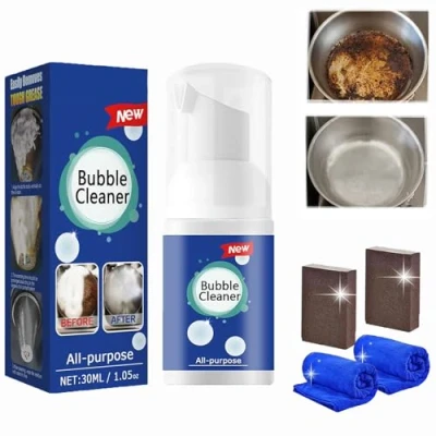 Immagine di All Purpose Rinse Free Cleaning Spray, Bubble Cleaner Purpose, The Cleaner, Kitchen Clean Foam Stubborn Grease &amp; Grime Remover Spray (30ml*1)