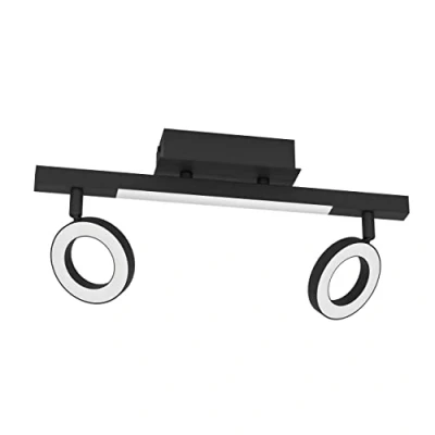 Immagine di EGLO Faretto da soffitto Cardillio 2 nero con due Ring
