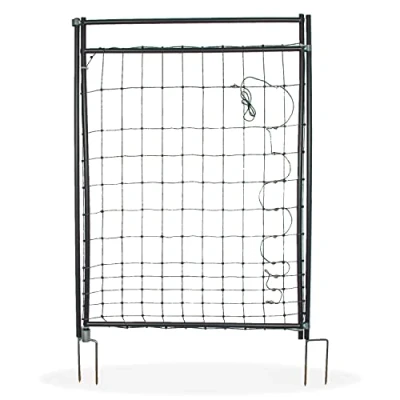 Immagine di horizont cancello Hotgate per rete di recinzione del pascolo, pascolo reti elettroniche, 120 cm altezza, elettrificabile