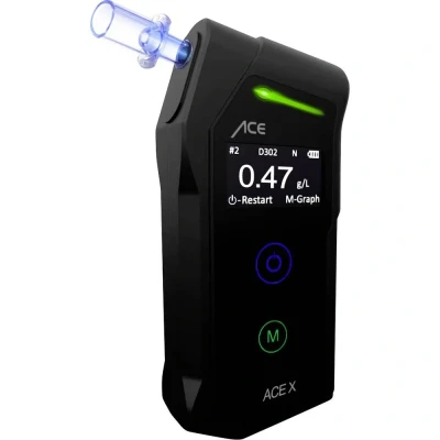 Immagine di ACE X Etilometro Nero 0.0 fino a 5 ‰ incl. display
