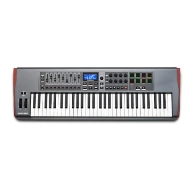 Immagine di Novation Impulse 61, controller MIDI a tastiera USB alimentato via bus Robusta full size ad alta reattività con aftertouch e pad dinamici Funziona Mac Windows