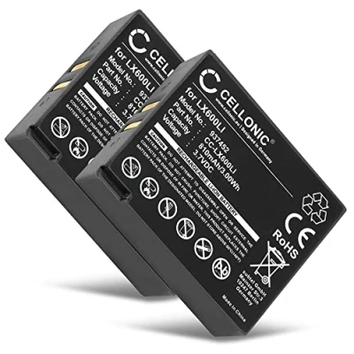 Immagine di CELLONIC 2X Batteria LX600LI Compatibile con Eartec Ultralite, HUB Ricambio per Auricolari Cuffie Headset 810mAh Bluetooth