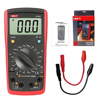 Immagine di UNI T UT603 Multimetro digitale LCR (misura induttanza e capacità), misuratore con gamma manuale funzione ohmmetro
