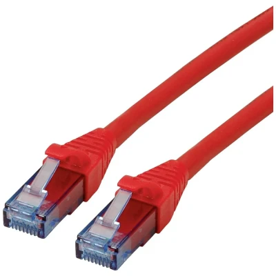 Immagine di Roline 21.15.2719 RJ45 cavo di rete, patch CAT 6A U/UTP 20.00 m Rosso (chiaro) non schermato, Privo alogeni, Ritardante fiamma 1 pz.