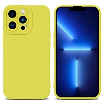 Immagine di Cadorabo Custodia compatibile con Apple iPhone 12 PRO MAX in FLUID GIALLO Coperchio protettivo silicone TPU flessibile