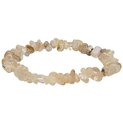Immagine di Lebensquelle Plus Bracciale in Quarzo rutilo, vero con pietre preziose di alta qualità, 18 cm, Pietra semipreziosa, rutilato