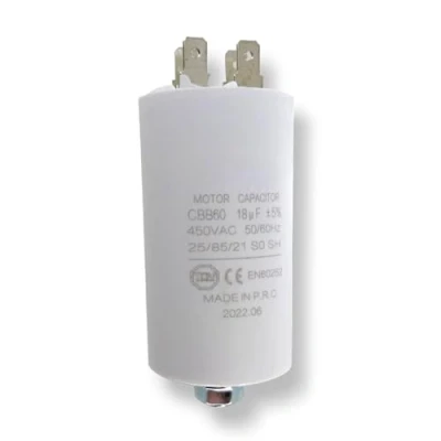 Immagine di DL pro Condensatore universale 18,00µF 450 V con linguette e vite di fissaggio CBB60