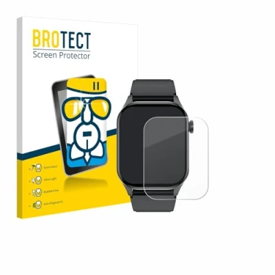 Immagine di brotect Pellicola Protettiva Vetro per Smartwatch T98 2.04&quot; Protezione Schermo [Durezza Estrema 9H, Chiaro]