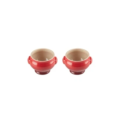 Immagine di Le Creuset Set 2 ciotole zuppa in gres vetrificato, 600 ml, Ciliegia, 91017511060000